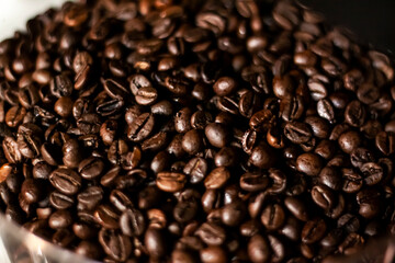 photo of coffee beans top view