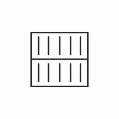 port containers icon sign vector