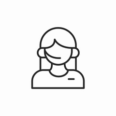 support center female icon sign vector