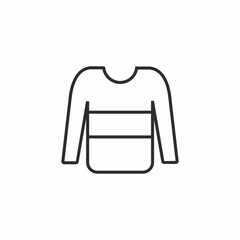 sweatshirt clothing icon sign vector © MirMohsun