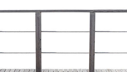 fencing posts rope