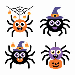 halloween monsters set