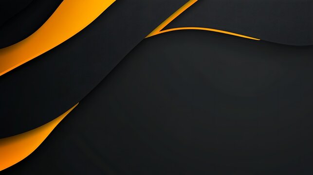 Abstract dark and orange layered design