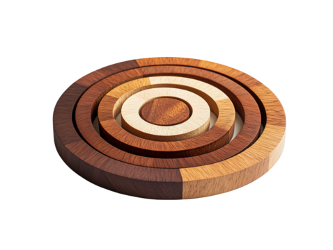 round wooden round frame