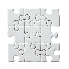 Fototapeta premium white puzzle with missing piece
