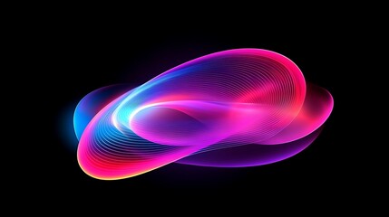 Abstract vibrant colorful swirling shapes