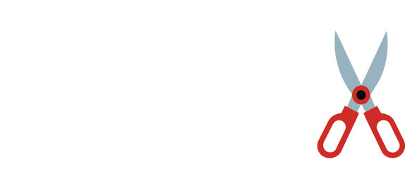 Sharp Red-Handled Scissors A Gardening Essential