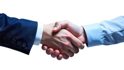 handshake between two businessmen representing partnership and agreement