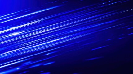 Dynamic Blue Light Streaks - Abstract Motion Background for Presentations