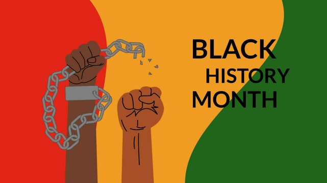 Juneteenth celebration horizontal poster. hands in chains illustration. Juneteenth . hands in handcuffs. Black history month poster. illustration of Raising protesting hands