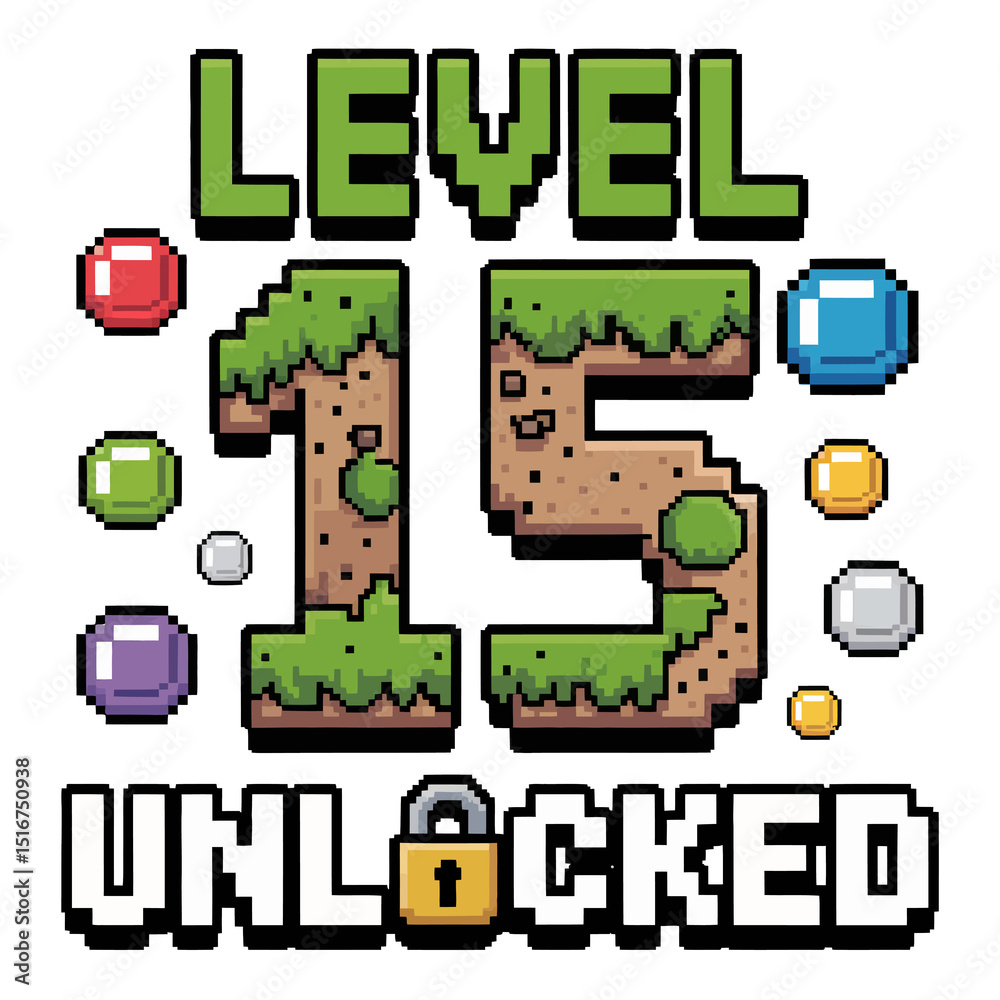 Fototapete pixelated graphics showcase the phrase 