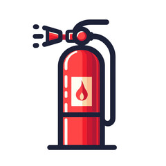 Vector illustration of a fire extinguisher representing safety and fire prevention