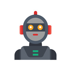 Ai Robot on white background