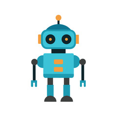 Ai Robot on white background