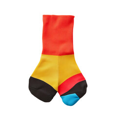 colorful socks on white background