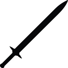sword on a white