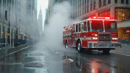 Fire truck in New York.