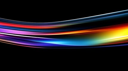 Abstract flowing ribbons of color