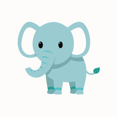 Elephant Baby on white background