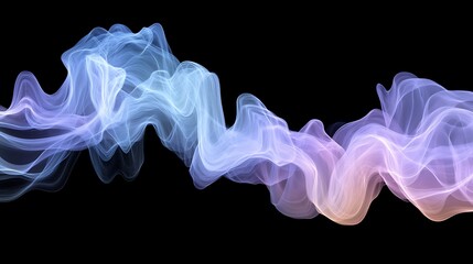 Abstract flowing smoke design