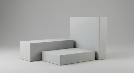 Modern Minimalist Concrete Display Platform Stand for Product Showcase Photography