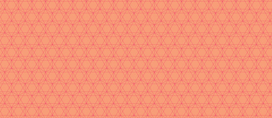Subtle coral geometric pattern, ideal for backgrounds, textiles, or website design.  The intricate repeating design offers a sophisticated yet calming aesthetic.