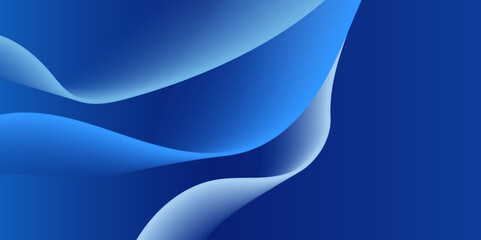 Blue wave technology banner design.