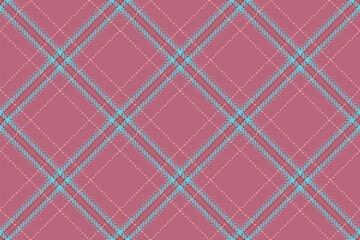 Fototapeta premium Elegant pink and blue plaid pattern. Perfect for textile design, fashion, websites, and branding. This seamless texture evokes a sense of sophistication and classic style.
