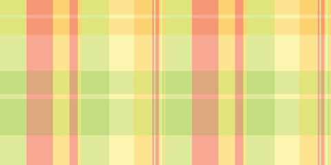 Vibrant pastel plaid pattern in soft orange, yellow, and lime green.  Ideal for backgrounds, textiles, or springsummer designs.  Evokes feelings of freshness, optimism, and gentle energy.