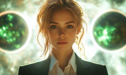 Confident woman in a blazer
