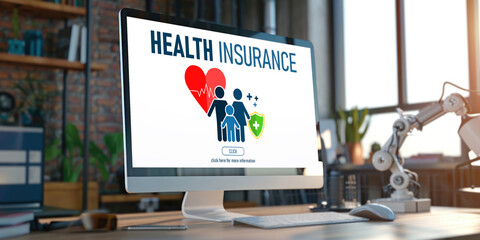 Health insurance web site brisk registration system for easy form filling