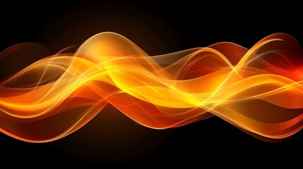 Fototapeta premium Abstract fiery waves background (3)