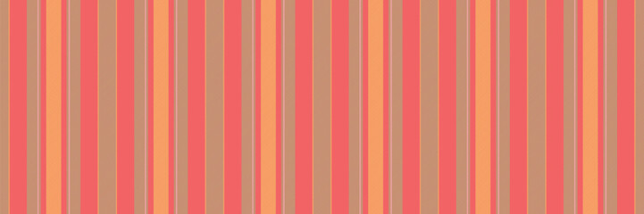 Obraz premium Vibrant vertical stripes in coral, peach, and taupe create a cheerful, modern pattern. Ideal for textile design, website backgrounds, or any project needing a pop of color and clean lines.