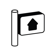 Real Estate Sign Vector icon