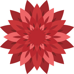 赤いダリアのアイコン