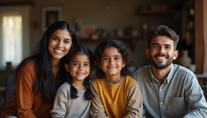 Obraz premium Happy Family Moments at Home