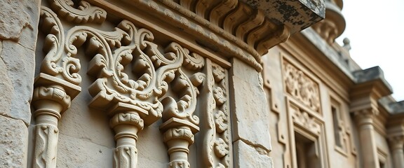 close up of a building with a clock on the side of it