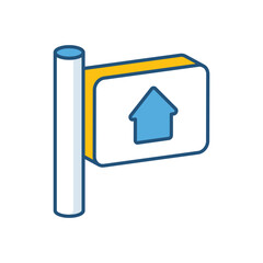 Real Estate Sign Vector icon