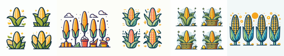 vector set of corn