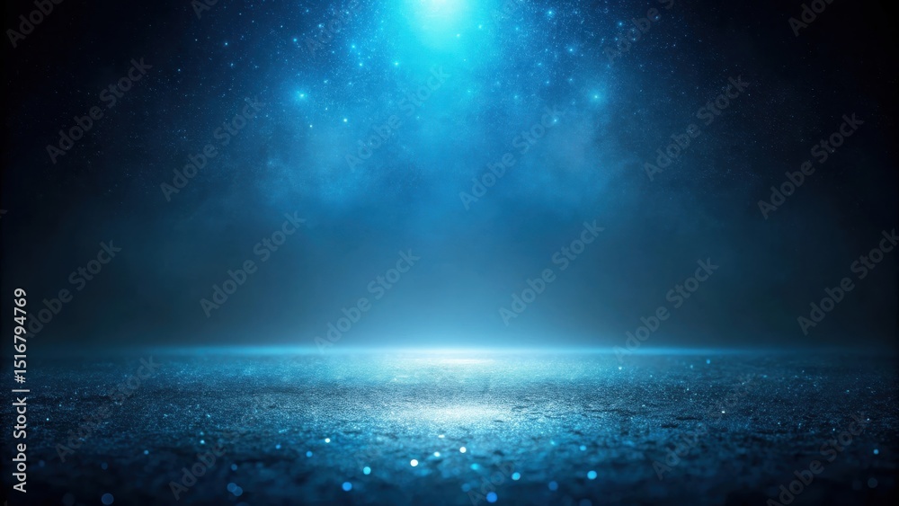 Poster serene azure glimmer a sparkling, dreamlike background with subtle light and depth