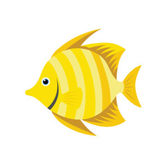 Tiger vector on white background