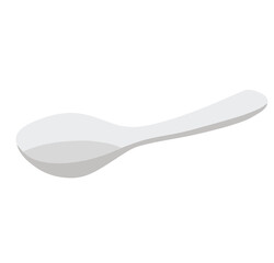 Cute cartoon hand drawn vector spoon clipart.