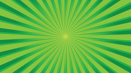 Fototapeta premium Abstract sun ray green star burst background. Green sun burst background.