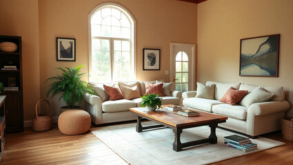 Fototapeta premium modern living room interior