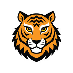 Tiger Vector art on white background