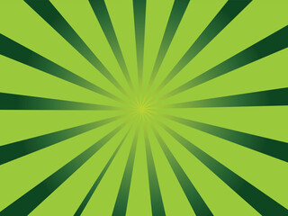 Green sun rays background with halftone. Cartoon funny retro pattern strip mock up. Vintage backdrop for comic superhero text, speech bubble, message.