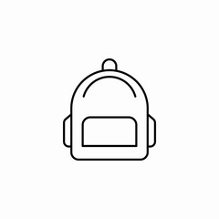 Obraz premium back pack icon sign vector