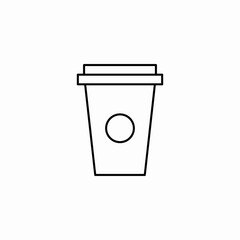 circle cup icon sign vector