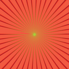 Red sun rays sunburst background