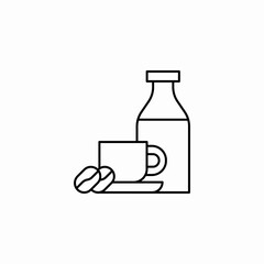 coffee milk icon sign vector